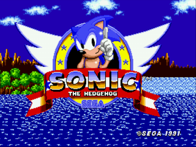 Sonic 1 - Bouncy Edition Title Screen